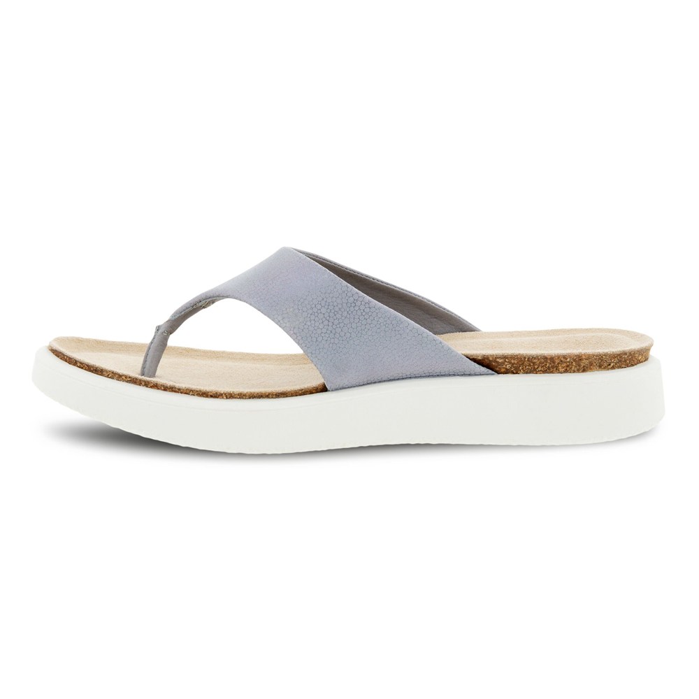 ECCO Womens Sandals Grey - Corksphere Thong - UAP-409528